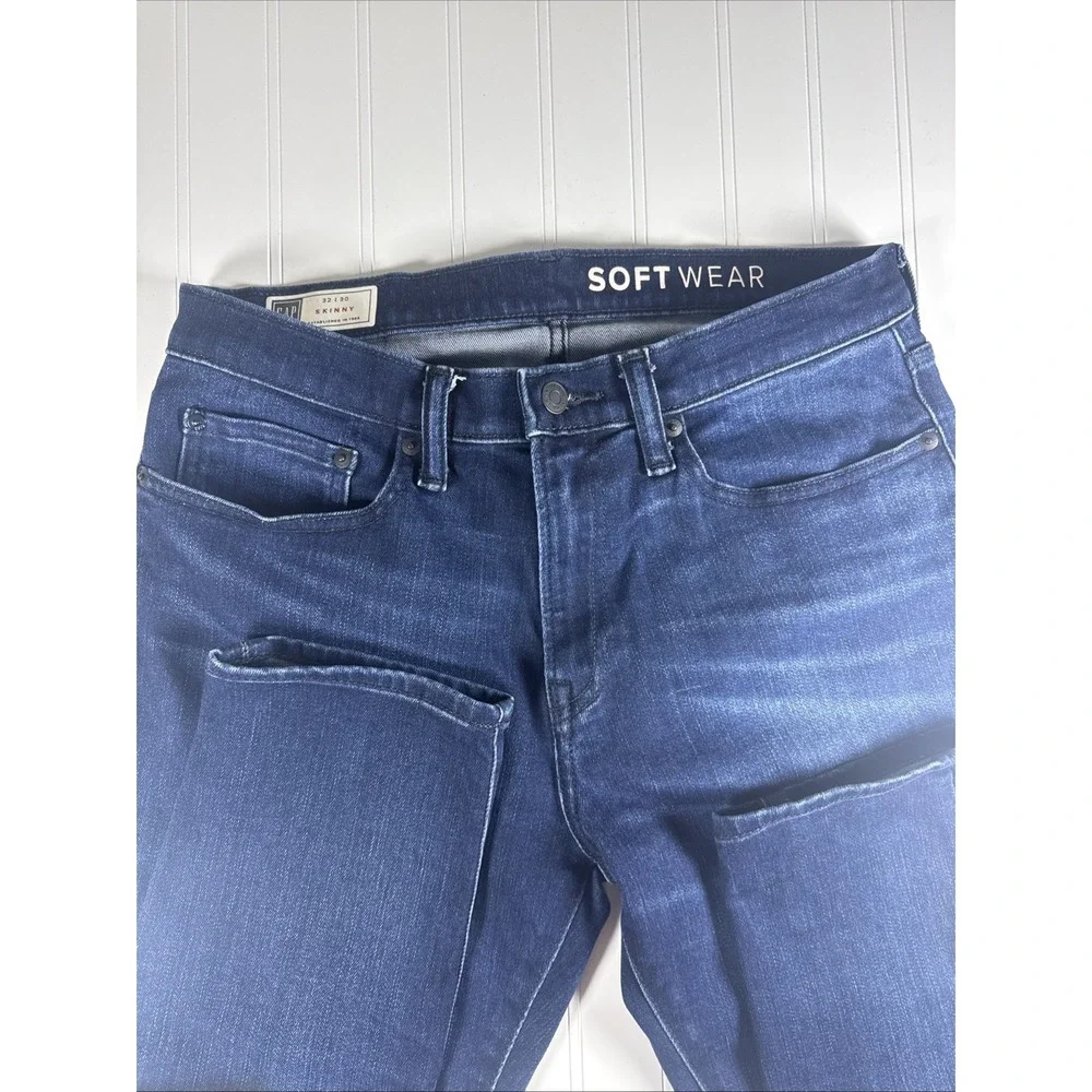 GAP Skinny Ankle Jeans Soft Wear Max Stretch Denim Mens Sz 32x30